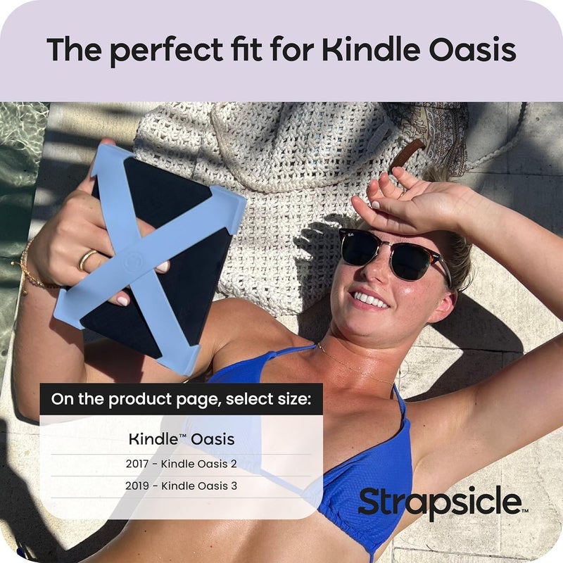 Strapsicle Hand Straps for Kindle Oasis (Pack of 2) - Holder for Kindle Oasis - E-Reader Straps for Comfortable Reading Experience - Kindle Accessories & Gift - Image 3